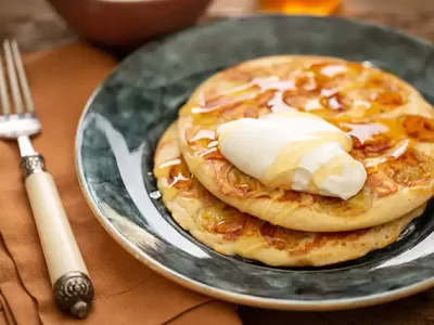 Panqueca saudável de aveia e banana